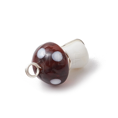 Handmade Lampwork Beads Pendants PALLOY-JF03581-1