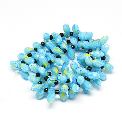 Glass Beads Strands GLAA-S169-09-1