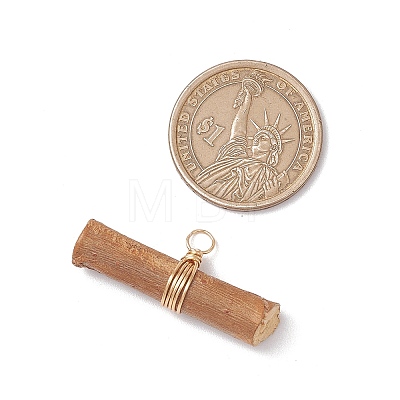 Wooden Sticks Pendant PALLOY-JF03393-02-1