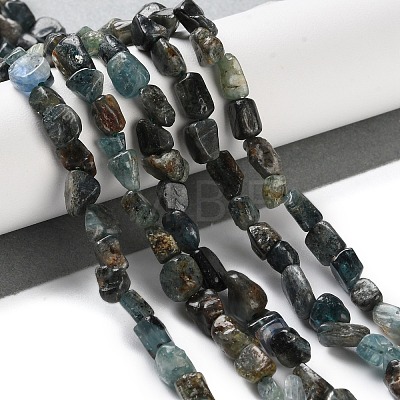 Natural Green Kyanite Beads Strands G-P497-01C-56-1