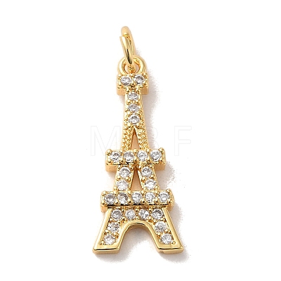 Brass Cubic Zirconia Pendants LS-KK-M278-15G-1