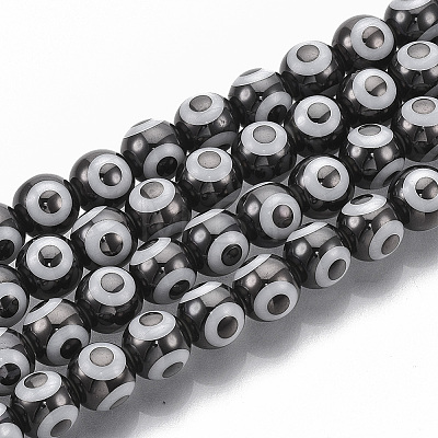 Electroplate Glass Beads Strands LS-EGLA-T012-02C-8MM-1