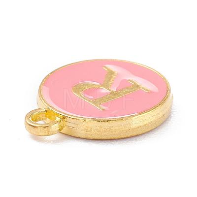 Golden Plated Alloy Enamel Charms ENAM-Q437-14R-1