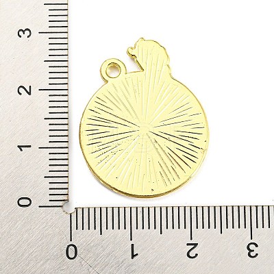 Alloy Enamel Pendants X-ENAM-M217-03A-G-1