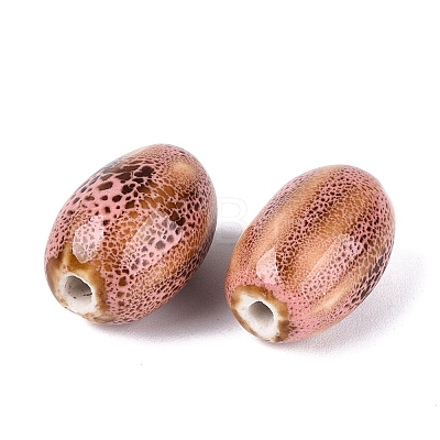 Vintage Handmade Porcelain Beads PORC-Q006-10C-1