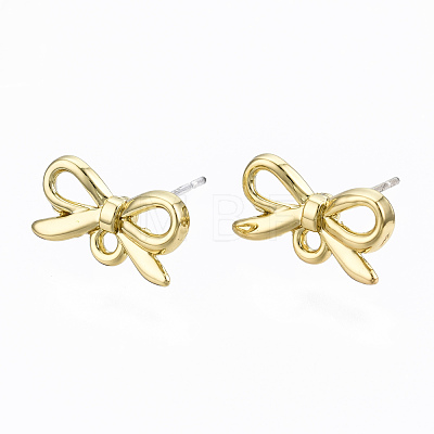 Alloy Stud Earring Findings PALLOY-T064-78LG-RS-1