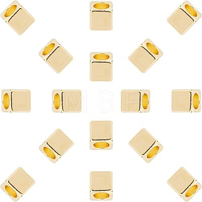 Brass Spacer Beads KK-FH0001-76G-1