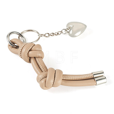 Heart Imitation Leather Keychains KEYC-TAC00084-1