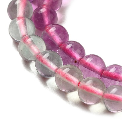Gradient Color Natural Fluorite Beads Strands G-Z047-C02-04-1
