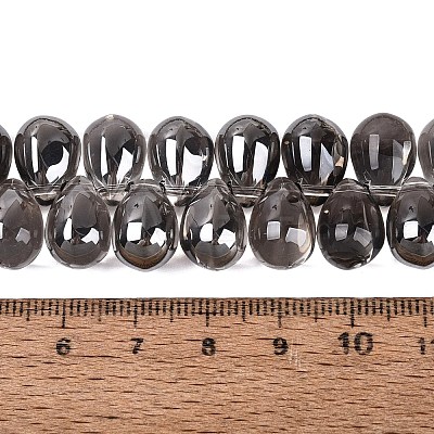 Electroplate Baking Paint Transparent Glass Beads Strands GL-N005-02A-C02-1