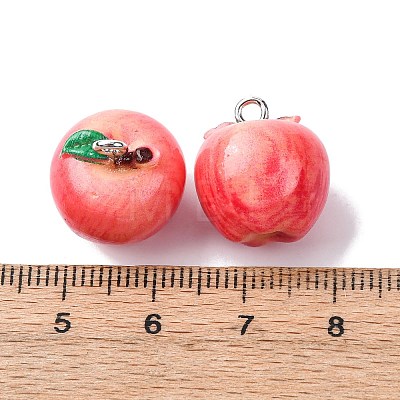 Opaque Resin Pendants FIND-H062-01P-01-1