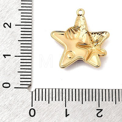304 Stainless Steel Enamel Pendants STAS-P431-31G-01-1