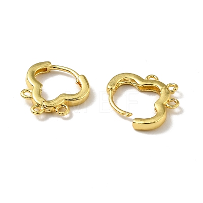 Brass Hoop Earring Findings EJEW-A070-15G-1