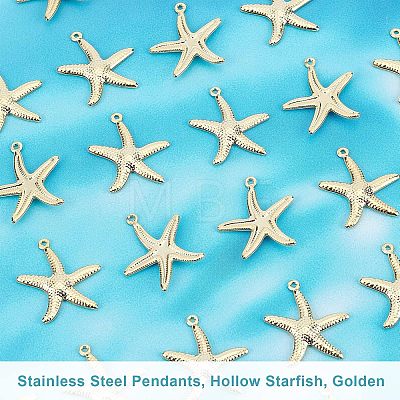 Unicraftale 20Pcs 304 Stainless Steel Pendants STAS-UN0028-67-1