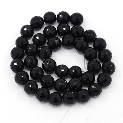 Synthetic Black Stone Beads Strands G867-044-1