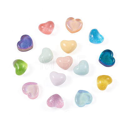 Craftdady 60Pcs 15 Style Transparent and Opaque Resin Cabochons CRES-CD0001-06-1