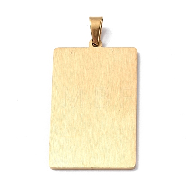 201 Stainless Steel Pendant STAS-B033-01G-19-1