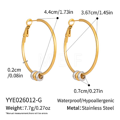 304 Stainless Steel Big Hoop Earrings for Women WG1DFA7-01-1