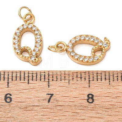 304 Stainless Steel with Crystal Rhinestone Charms RB-CBA5270-11G-Q-1