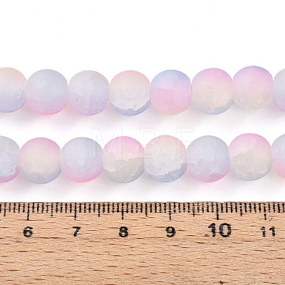 Crackle Glass Beads Strands GLAA-N009-10mm-04-1