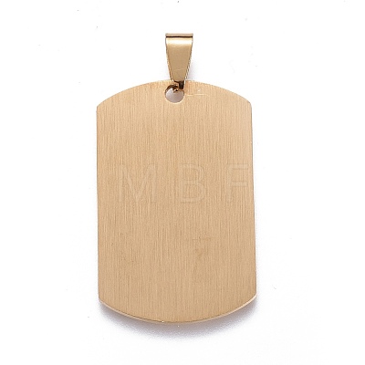 201 Stainless Steel Stamping Blank Tag Pendants STAS-O044-02-122-1