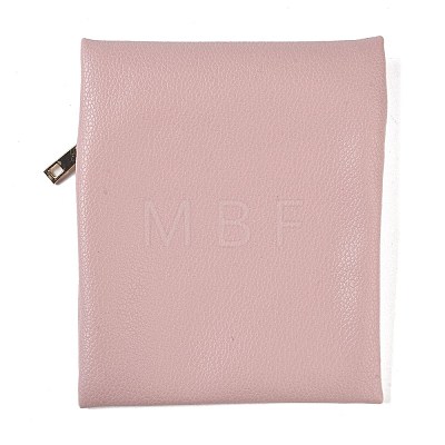 Imitation Leather Jewelry Storage Zipper Bags ABAG-G016-01D-03-1