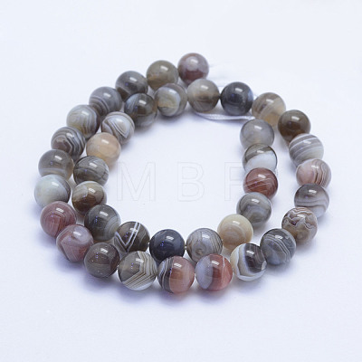 Natural Botswana Agate Beads Strands G-L478-41-10mm-1