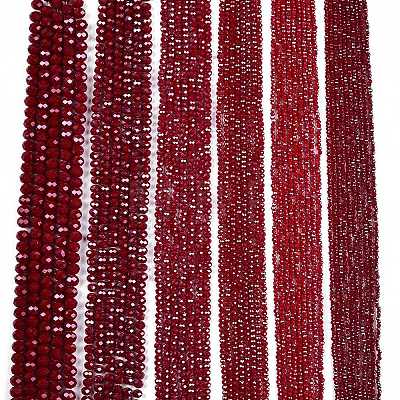 Electroplate Glass Beads Strands EGLA-A044-P4mm-A02-1