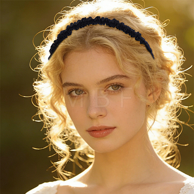Silk From Silkworms Hair Bands OHAR-WH0033-019C-1
