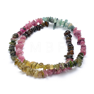 Natural Tourmaline Beads Strands G-P332-73B-1