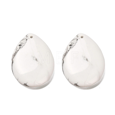 Natural Howlite Pendants G-Z088-02D-1