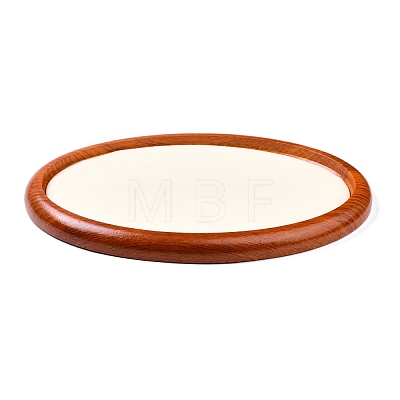 Oval Wood Pesentation Jewelry Display Tray ODIS-P008-21B-1