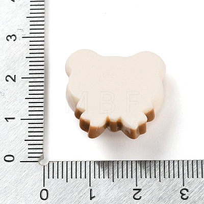 Bear Bread Opaque Resin Decoden Cabochons X-CRES-Q220-05A-1