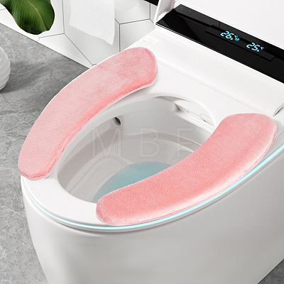 Self-adhesive Polyester Toilet Seat Cushion AJEW-CN0007-82-1