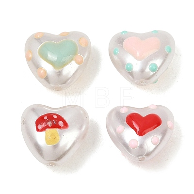 Opaque Acrylic Beads OACR-Z034-01-1