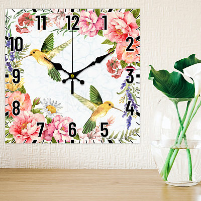 MDF Printed Wall Clock HJEW-WH0059-005-1