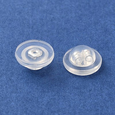 Long-Lasting Plated Brass Silicone Ear Nuts KK-K381-04S-1