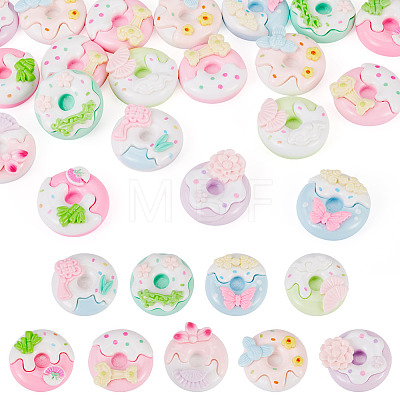 20Pcs Opaque Resin Decoden Cabochons RESI-TA0005-33-1