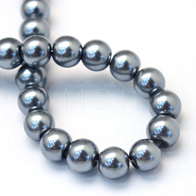 Baking Painted Glass Pearl Bead Strands X-HY-Q003-3mm-12-1