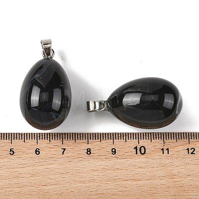 Natural Banded Agate Pendants GG-K002-08A-17-1