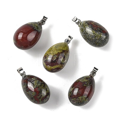 Natural Dragon Blood Pendants GG-K002-08A-25-1