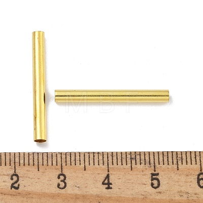 Brass Tube Beads KK-B120-03K-P-1