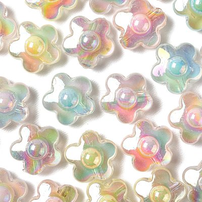 110Pcs 5 Colors Transparent Acrylic Beads TACR-LS0001-05-1