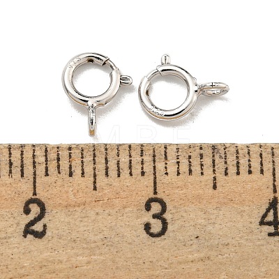 925 Sterling Silver Spring Ring Clasps STER-C005-06P-1