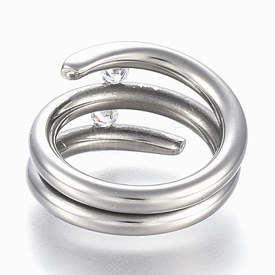 304 Stainless Steel Wide Band Finger Rings RJEW-E153-18P-17mm-1