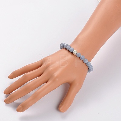 Natural Gemstone Stretch Bracelets X-BJEW-JB01699-05-1