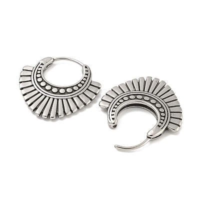 316 Surgical Stainless Steel Hoop Earrings EJEW-D096-07E-AS-1