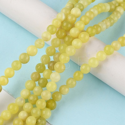 Natural Lemon Jade Beads Strands G-G0003-C02-C-1