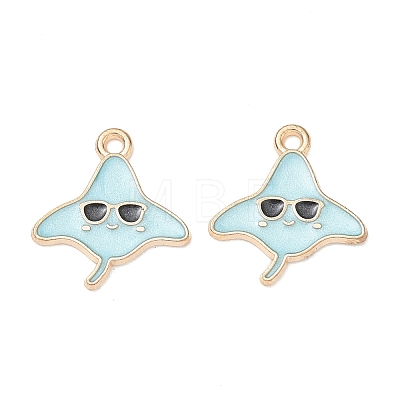 Alloy Enamel Pendants AL-CBAE435-17G-05-1