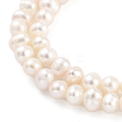 Natural Cultured Freshwater Pearl Beads Strands PEAR-C003-07E-1